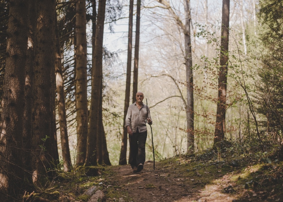 Mensch im Wald